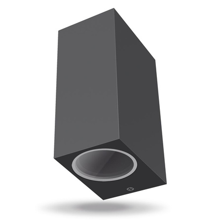 Kinkiet Ogrodowy Lampa Elewacyjna Zewnętrzna LED 2x GU10 IP54 Szary ARON Videx