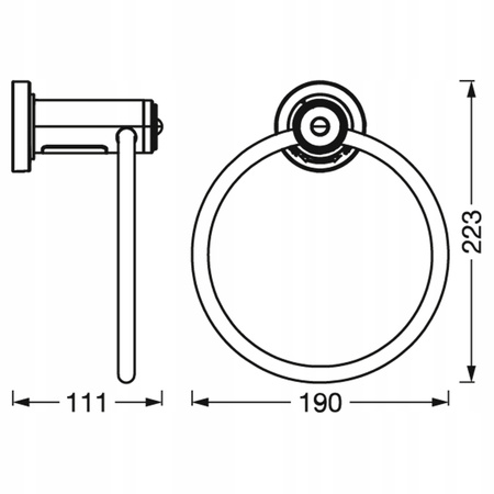 Wieszak na Ręcznik LED Haczyk Uchwyt z Czujnikiem Ruchu LEDVANCE
