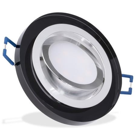 Oprawa Halogenowa Podtynkowa Lampa Sufitowa Szklana Okrągła Ruchoma GU10 ARIAN LUMILED