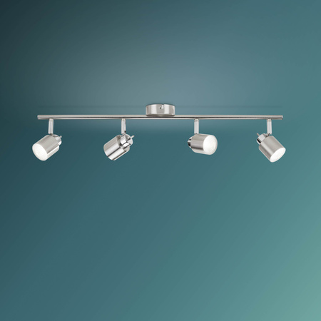 Lampa Kinkiet Sufitowy Reflektor 4x GU10 Nikiel Meranti Philips