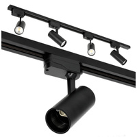 Lampa Szynowa Szynoprzewód 1-Fazowy + Reflektor Punktowy 4x GU10 1m Czarny Nextrack Go Kobi