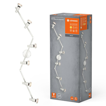 Lampa Sufitowa Ścienna LED Spot Reflektor 6-Punktowy Regulowany 20.4W GU10 Biały LEDVANCE