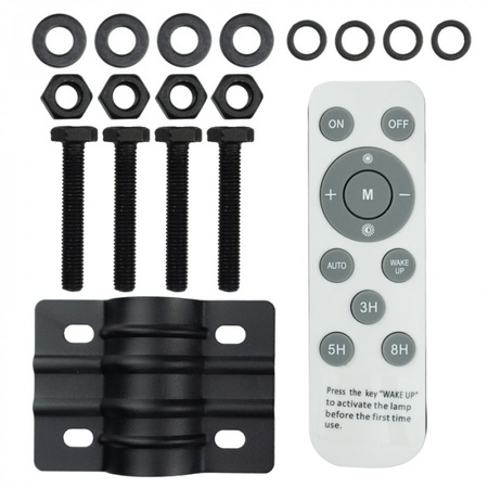 Lampa Solarna Uliczna LED 100W 1000lm 4000K Neutralna IP65 z Czujnikiem Ruchu i Zmierzchu Ecolight