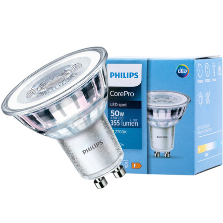 Żarówka LED GU10 4,6W = 50W 355m 2700K Ciepła 36° PHILIPS