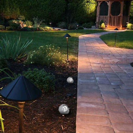 Lampa Solarna LED Ogrodowa Kamień SOLARNY 6500K Czujnik Zmierzchu Zewnętrzny