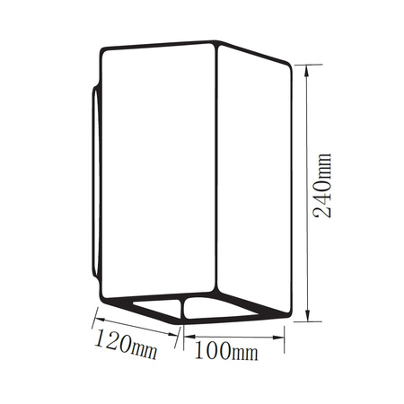 Kinkiet ścienny LED Oprawa elewacyjna G9 Betonowy Jasnoszary Kwadratowy IP20 VT-893 V-TAC