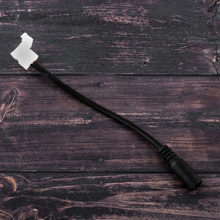 Wtyk zasilania DC 2.1 / 5.5 mm MONTAŻOWY Z KABLEM ZATRZASK 15cm