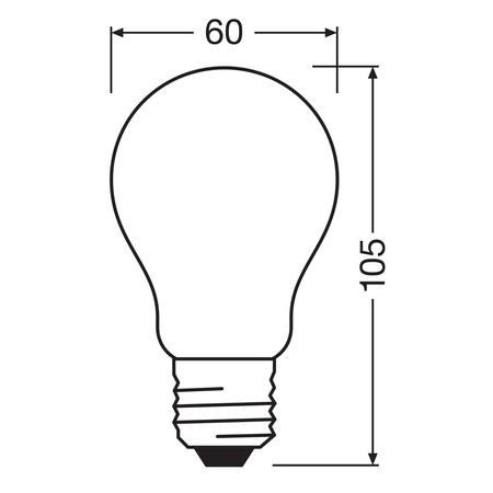 Żarówka LED A70 E27 11.6W = 150W 2452lm 2700K Ciepła 330° Filament CLASSIC ENERGY EFFICIENCY Osram
