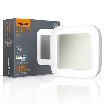 Lampa Zewnętrzna Plafon LED 15W 1600lm 5000K Zimna Biała Videx