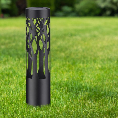 Lampa Solarna Ogrodowa LED Wbijana Ozdobna Zewnętrzna Ażur Lampka 3000K