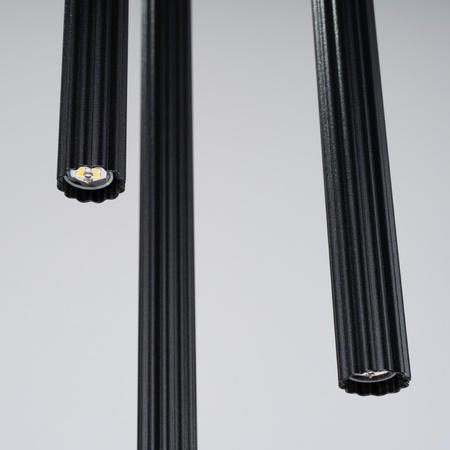 Lampa Sufitowa Wisząca Zwis 3x G9 Tubularna Czarna Nowoczesna Arche Sollux