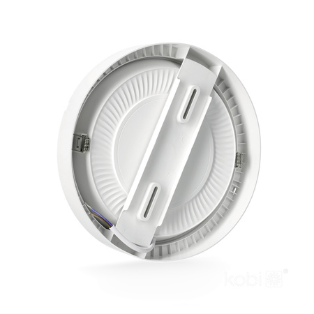 Plafon LED Sufitowy Natynkowy 24W 2400lm 4000K Neutralny 120° Biały IP40 IK03 Sigaro Kobi