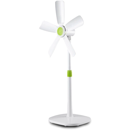 Wentylator Stojący Cyrkulator Powietrza Wiatrak Podłogowy Cichy Biało-zielony