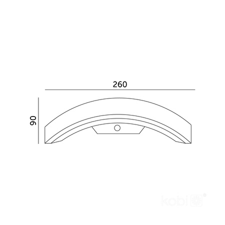 Lampa Ogrodowa Kinkiet Elewacyjny Zewnętrzny LED 10W 700lm 4000K Neutralna z Czujnikiem Ruchu i Zmierzchu IP54 Czarna Ome Kobi