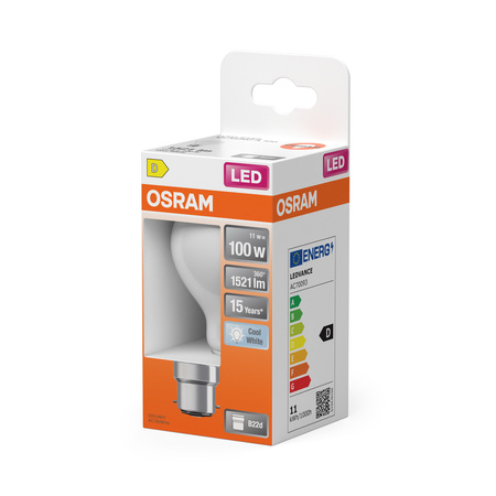 Żarówka LED A60 B22d 11W = 100W 1521lm 4000K Neutralna 300° Retrofit Filament CLASSIC Osram