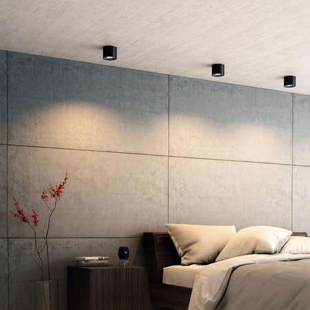 Oprawa Natynkowa Lampa Sufitowa LED 4.5W 500lm 2700K Czarna Phase Philips