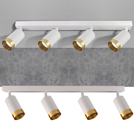 Lampa Listwa Oprawa Sufitowo-Ścienna LED 4 x GU10 ARRAS Biały GOLDLUX (Polux)