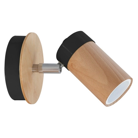 Lampa Ścienna Kinkiet BARON Czarna 1xGU10 Milagro