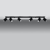 Lampa Sufitowa Oprawa Natynkowa 6x GU10 SPOT TUBA Reflektor Ruchoma Minimalistyczna Kwadratowa Czarna Nowoczesna Merida Sollux