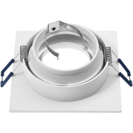 Oprawa HALOGENOWA CLARO Podtynkowa Stała KWADRAT Biała GU10