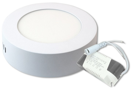 Panel LED Oprawa Sufitowa 6W 480lm 2700K Ciepły Natynkowy Okrągły Biały Proma Masterled