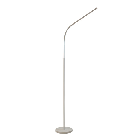 Lampa Stojąca Podłogowa Stołowa LED 14W CCT Ściemnialna z Regulacją Wysokości LONGA 2 Biała LUMILED