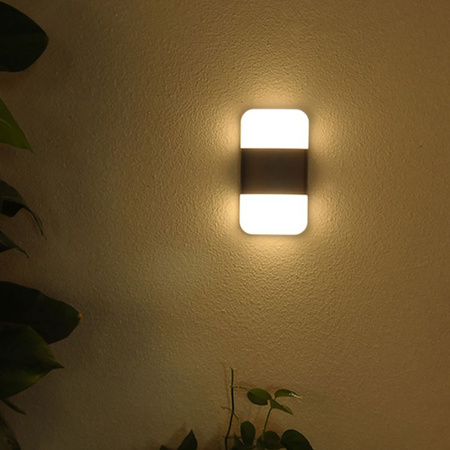 Lampa Ogrodowa Kinkiet Elewacyjny LED 2x7W 4000K IP54 CARINA