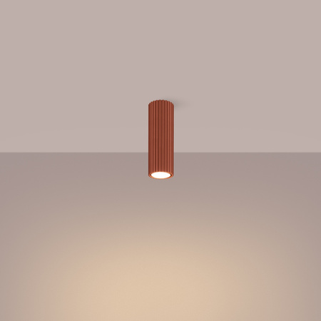 Lampa Sufitowa Reflektor Tuba Spot 1x GU10 Ochra Czerwona Karbon Deep Space SL.1626 Sollux