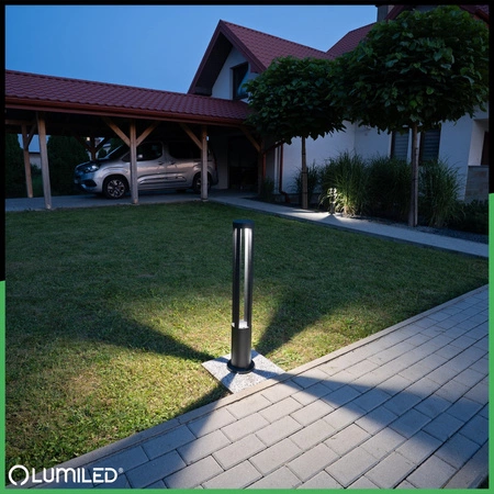 Lampa Ogrodowa Słupek Zewnętrzny Stojący 12W LED 4000K QUERO 80cm LUMILED