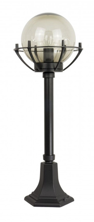 Lampa Ogrodowa Zewnętrzna Słupek LATARNIA E27 Kule z koszykiem 200 K 5002/3/KPO 72cm czarny Su-Ma