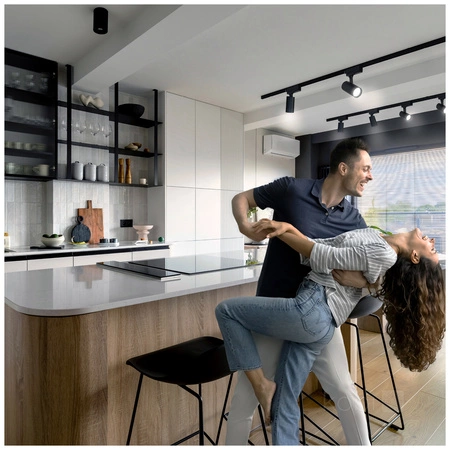 Łącznik do Szynoprzewodu Prosty 1-Obwodowy Wewnętrzny Czarny Kobi