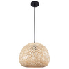 Lampa Sufitowa Wisząca Zwis E27 Beżowy BAMBOO NATURAL Sanico Goldlux