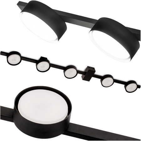 Lampa Sufitowa OVILO Oprawa Halogenowa LED 5x GX53 Kinkiet Reflektor Ścienna LUMILED