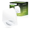 Oprawa Natynkowa HALOGENOWA Spot Tuba Ruchoma GU10 Kwadratowa Biała 84mm AMAT-M LUMILED
