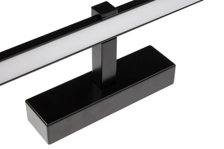 Lampa nad Lustro VENUS Kinkiet LED Łazienkowa 24W 1680lm Czarna Neutralna 120cm