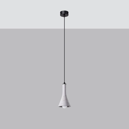 Lampa Sufitowa Wisząca Zwis E14 Żyrandol Geometryczna Szara Nowoczesna Rea Sollux