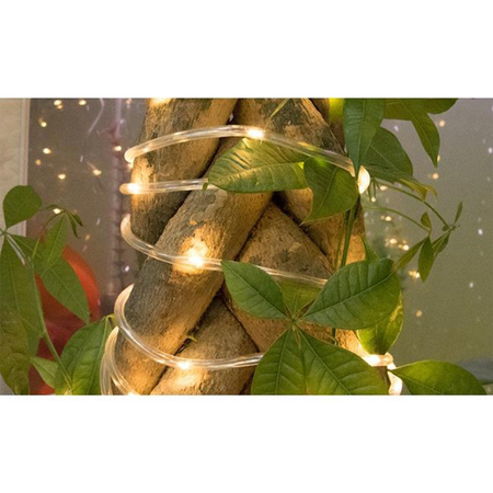 Girlanda Solarna Ogrodowa 100x LED Ozdobna Łańcuch Świetlny 11,9m 3000K