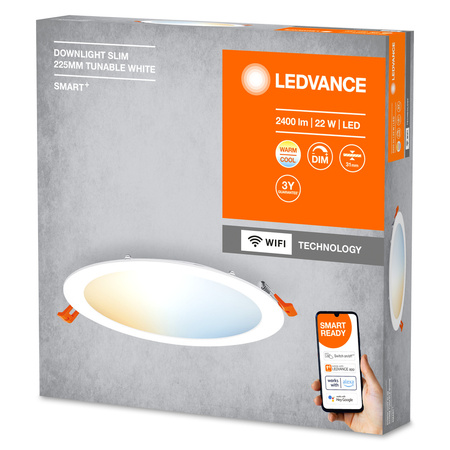 Oprawa Podtynkowa Panel LED DOWNLIGHT 22W 2000lm CCT 22,5cm SMART+ WIFI LEDVANCE