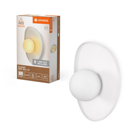 Lampa Ścienna Dekoracyjna Kinkiet Oprawa Natynkowa G9 Biały Decor Ledvance