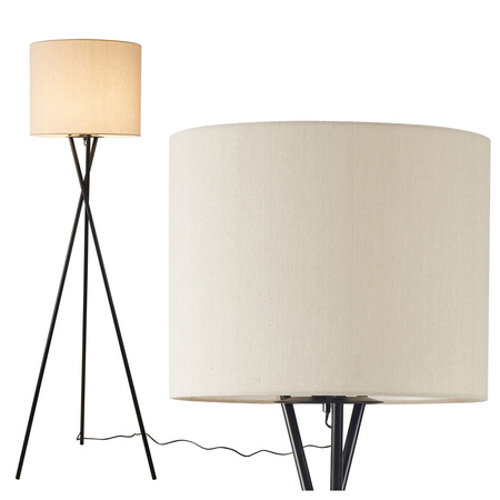 Lampa Podłogowa Stojąca Dekoracyjna E27 Beżowy Tekla Sanico Goldlux