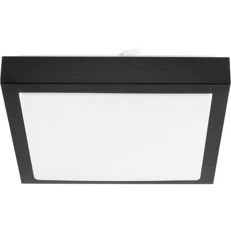 Plafon LED Lampa Sufitowa 2x E27 z Czujnikiem mikrofalowym SOLEN kwadratowy czarny