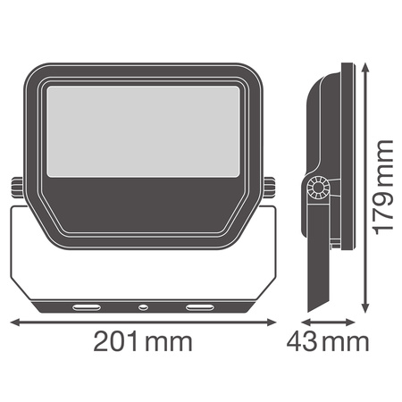 Naświetlacz LED Reflektor Zewnętrzny Lampa 41W 6000lm 4000K IP66 Biały Floodlight Ledvance