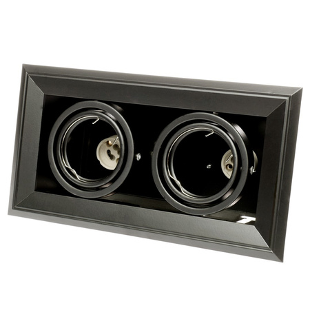 Oprawa Podtynkowa Halogenowa BLOCCO Czarna 2xGU10 LED Milagro