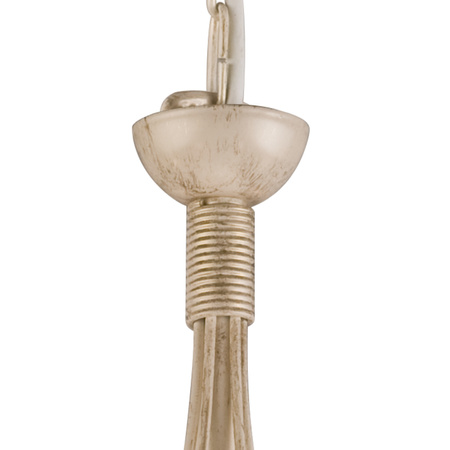 Lampa Wisząca Sufitowa DONATO 6xE14 Żyrandol Biała Klasyczna LM-6.29 Lamkur