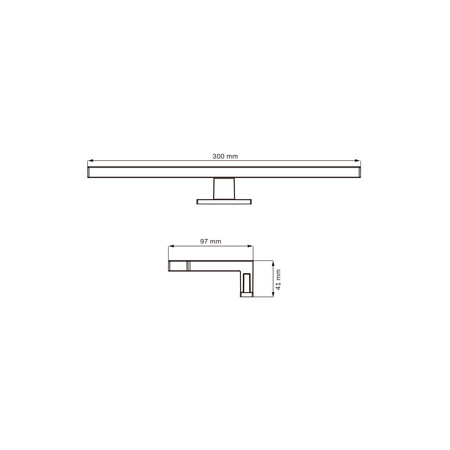 Kinkiet Ścienny LED Łazienkowy 5W 520lm 4000K Neutralna 120° Chrom IP44 MILOS Sanico Goldlux