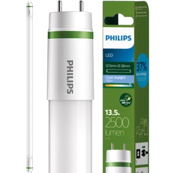 Świetlówka LED T8 G13 13.5W = 36W 2500lm 4000K Neutralna 160° 120cm KLASA B 185lm/w TLED UltraEfficient Philips