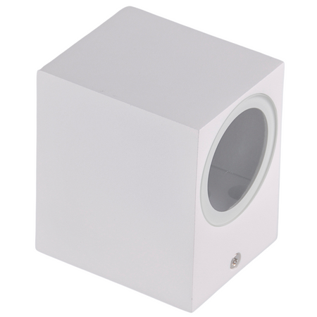 Kinkiet ogrodowy zewnętrzny na LED 1x GU10 BOSTON GOLDLUX (Polux) ALUMINIUM Biały