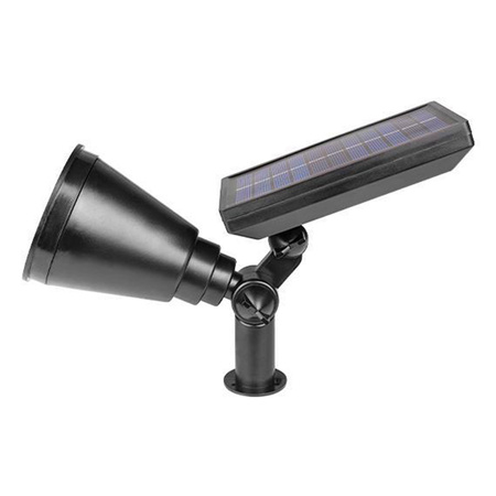 Lampa Ogrodowa LED Solarna Wbijana Reflektor 2W Zimna IP65 czujnik zmierzchu