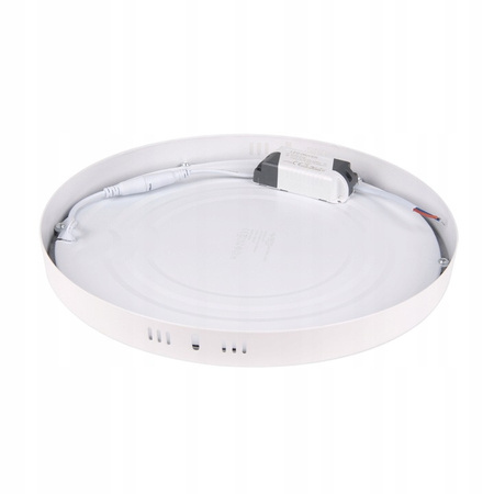 Panel LED Oprawa Sufitowa 24W 1920lm 4000K Neutralny Natynkowy Okrągły Biały Proma Masterled