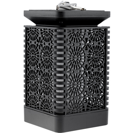 Lampion Ogrodowa LED Solarna Dekoracyjna Płomień Kwadrat 17cm